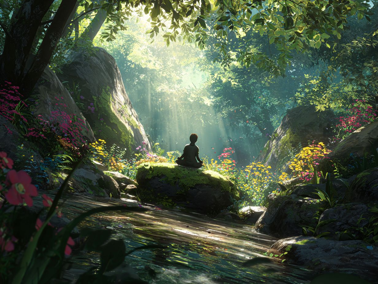 What is the role of nature in spiritual healing?