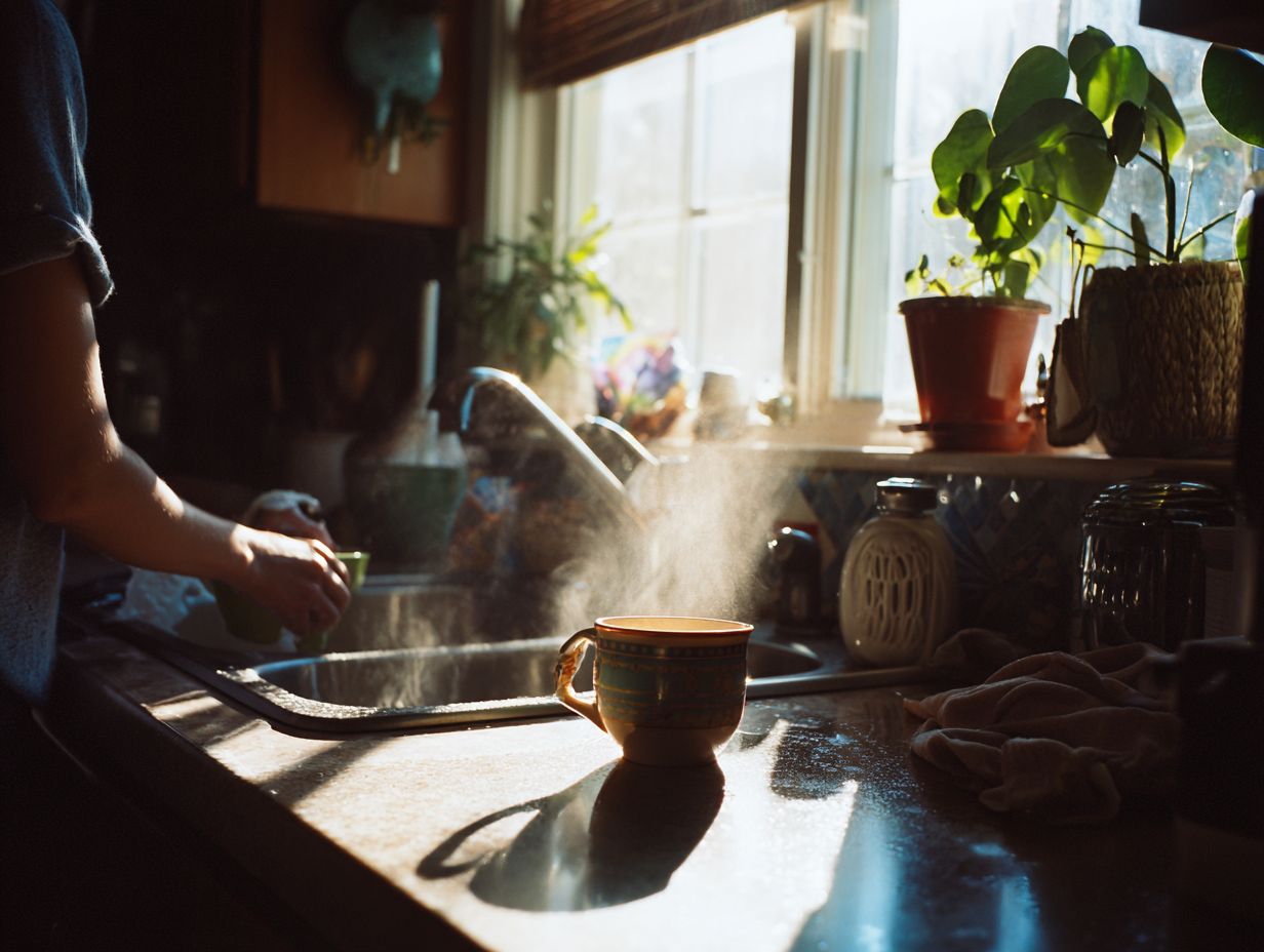 How can washing dishes be a meditative practice and contribute to self-discovery?